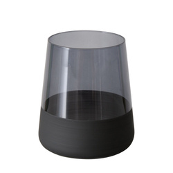 MOLUNA víz- vagy italospohár, fekete üveg, 380 ml