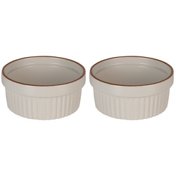 Sütőedények, porcelán, 2 darab, 290 ml