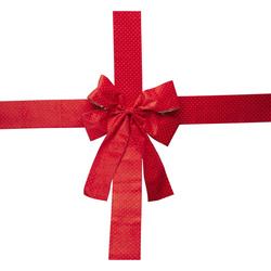 Ünnepi ajtódísz, masni, 33 x 42 cm