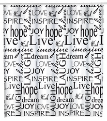 Live zuhanyfüggöny, 180 x 200 cm, WENKO