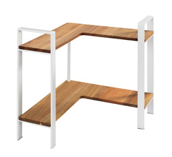 Sarok, kétszintes konyhai polc LOUISA, akáciából készült.