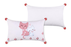 ZOELINE gyerekpárna pomponokkal, 30 x 50 cm