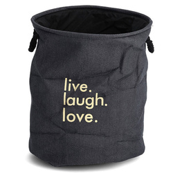 DENIM szennyestartó, kerek, 60 L