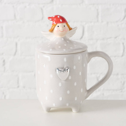 MALENA, 360 ml-es teafőző fedeles bögre