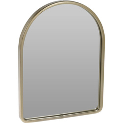 Champagne dekoratív tükör, 18 x 24 cm