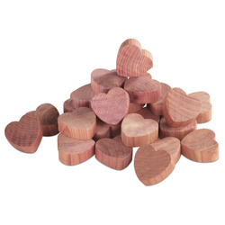 Fából készült szívformák illóolajokhoz