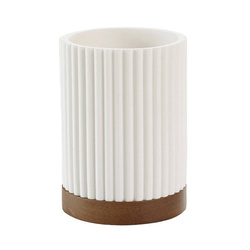 Csíkos fürdőszobai bögre NIAGARA, 8 x 10,8 cm