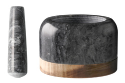 Márványhabarcs akácialappal, Ø 14 cm