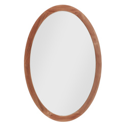 Ovális tükör fa keretben RUNO, 40 x 60 cm