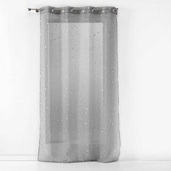 Függöny fémgyűrűkkel, mintás, sötétben világító csillagokkal FLUO NIGHT