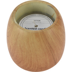 Cementből készült gyertyatartóval ellátott illatgyertya, pamut illattal, Ø 11,8 cm