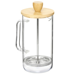 Üveg teáskanna, bambusz fedél, 600 ml