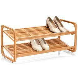 Bambusz cipőtartó, lábbeli, 2 szint, ZELLER