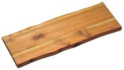 Akácfából készült vágódeszka, vastag tálalóalap.