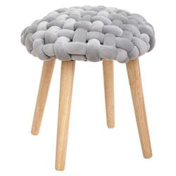 COSY puff kockás ülőfelülettel, 43 cm