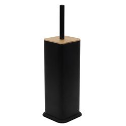 WC kefe tartóval ZETRU, bambusz fedéllel