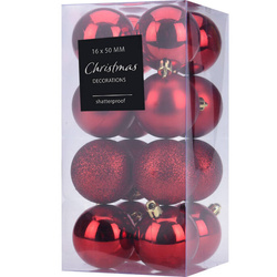 Karácsonyi díszek, Ø 5 cm, 16 darab