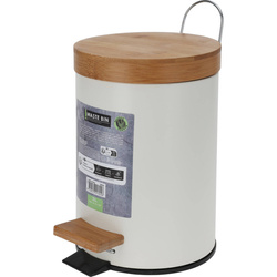 Bambuszfedeles fürdőszobai kosár, 3l