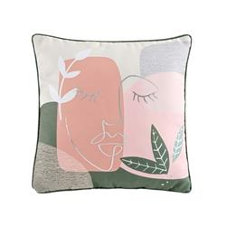 ARTY LINE dekoratív párna, fémes nyomtatás, 40 x 40 cm