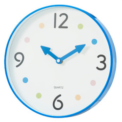 SAFI gyerekszoba óra, Ø 25 cm, kék