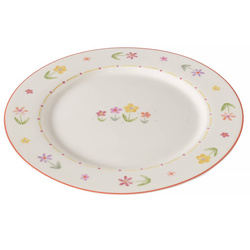BLÜMI virágos étkezési tányér, Ø 27 cm