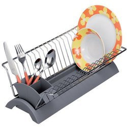 Edény szárító, evőeszközök, ZELLER, szürke