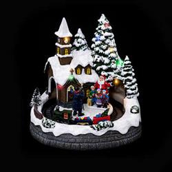 Karácsonyi jászol templom, LED világítással