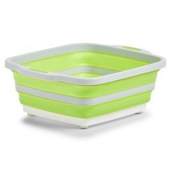 Zöld konyhai tál, vágódeszka, 2 az 1-ben, 40 x 32 x 14 cm, ZELLER