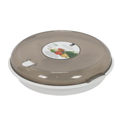 Mikrohullámú tányér fedővel, Ø 24,5 cm