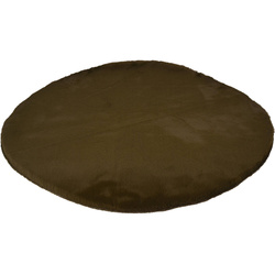 Kerek szőnyeg a nappaliba puha, műszőrméből, Ø 80 cm
