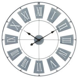 Fém falióra - Ø 76 cm, szürke