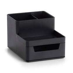 Műanyag asztali rendező, 11,2 x 15,5 x 9,5 cm