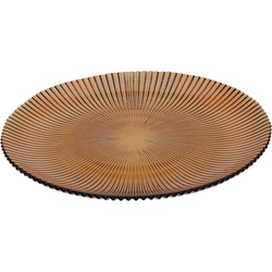 Ráncos desszerttányér AMBER, Ø 21 cm
