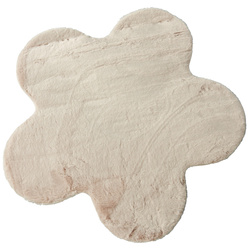 Gyerekszobai szőnyeg virág TELOS, 90 x 60 cm, bézs