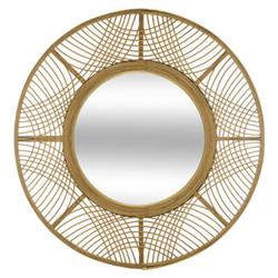 INA bambuszkeretes boho tükör, Ø 70 cm