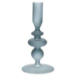 Üvegből készült gyertyatartó talppal, 17 cm