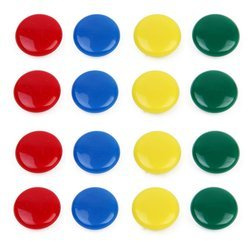 Mágnesek jegyzetekhez, 12 darabos készlet, ZELLER, színes