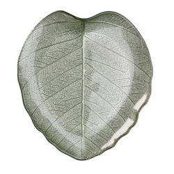 Üveg tortatál LEAF, 28 cm