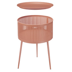 Kerek dohányzóasztal tárolóhellyel, Ø 40 cm