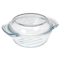 Hőálló edény fedővel, 1 l