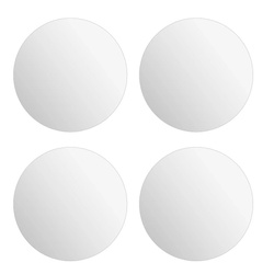 Keret nélküli ragasztható tükör, praktikus készlet, 4-es minta
