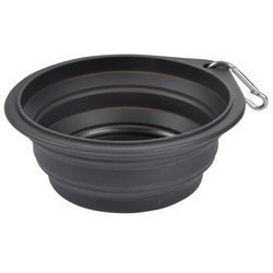 Utazási tál kutyáknak és macskáknak, összecsukható, szilikon, Ø 15 cm