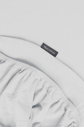 Szürke jersey lepedő gumival, 140/160 x 200/220 cm, Marc O'Polo