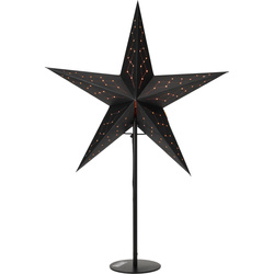 Dekoratív papír csillag világít, fém állvány, ø 36 cm