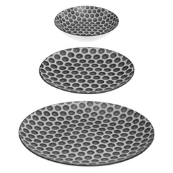 BOHEMIA étkészlet 6 főre, pöttyös porcelán mintával