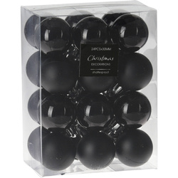 Karácsonyi díszek készlete, Ø 4 cm, 24 darab