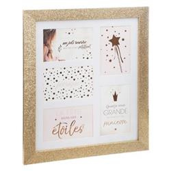 GLITTER fényképkeret, 5 fényképhez