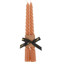 Két kúpos gyertya készlet, TWISTED, 20 cm