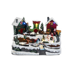 Karácsonyi dísz világítással, 31 x 19 cm