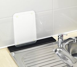 Edények, bögrék szárítója, csepegtető, WENKO, fekete